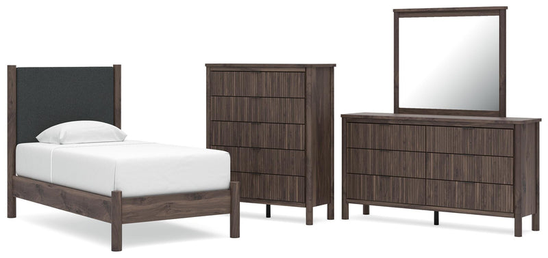 Pamytta Panel Bed, Dresser, Mirror, Chest & Nightstand, Bedroom Set