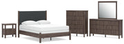 Pamytta Panel Bed, Dresser, Mirror, Chest & Nightstand, Bedroom Set