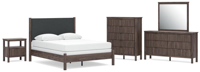 Pamytta Panel Bed, Dresser, Mirror, Chest & Nightstand, Bedroom Set
