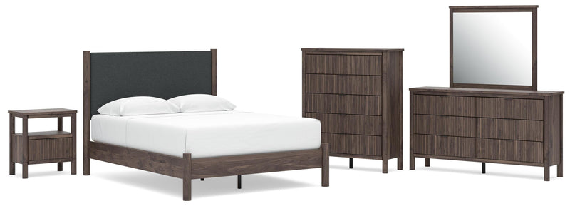 Pamytta Panel Bed, Dresser, Mirror, Chest & Nightstand, Bedroom Set