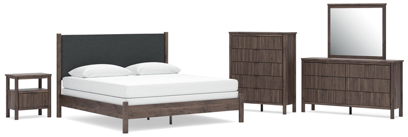 Pamytta Panel Bed, Dresser, Mirror, Chest & Nightstand, Bedroom Set
