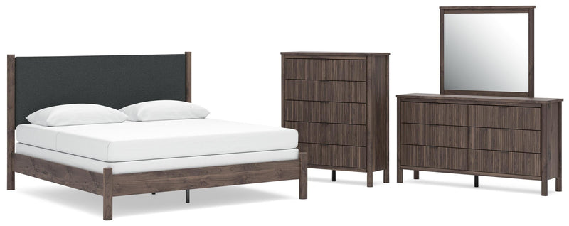 Pamytta Panel Bed, Dresser, Mirror, Chest & Nightstand, Bedroom Set