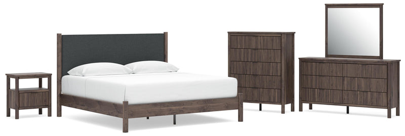 Pamytta Panel Bed, Dresser, Mirror, Chest & Nightstand, Bedroom Set