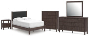 Pamytta Panel Bed, Dresser, Mirror, Chest & Nightstand, Bedroom Set