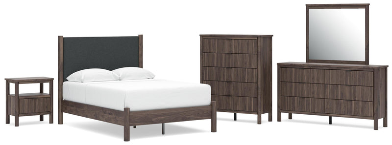 Pamytta Panel Bed, Dresser, Mirror, Chest & Nightstand, Bedroom Set