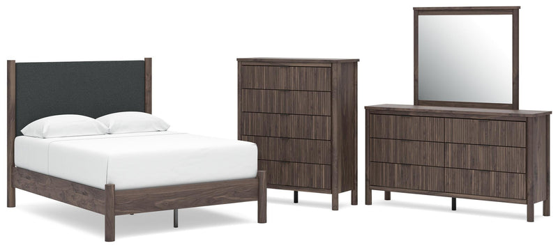 Pamytta Panel Bed, Dresser, Mirror, Chest & Nightstand, Bedroom Set