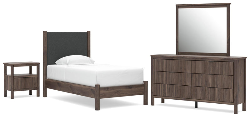 Pamytta Panel Bed, Dresser, Mirror, Chest & Nightstand, Bedroom Set