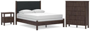 Pamytta Panel Bed, Dresser, Mirror, Chest & Nightstand, Bedroom Set