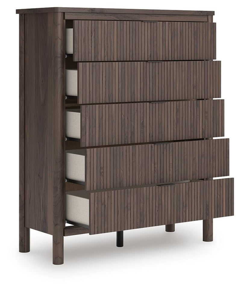 Pamytta Panel Bed, Dresser, Mirror, Chest & Nightstand, Bedroom Set