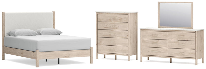 Cadmori Panel Bed, Dresser, Mirror, Chest & Nightstand, Bedroom Set