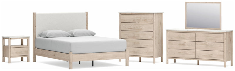 Cadmori Panel Bed, Dresser, Mirror, Chest & Nightstand, Bedroom Set