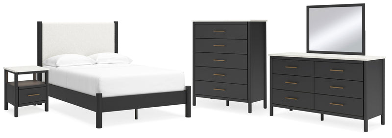 Cadmori Panel Bed, Dresser, Mirror, Chest & Nightstand, Bedroom Set