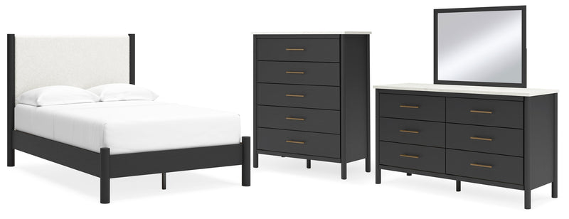 Cadmori Panel Bed, Dresser, Mirror, Chest & Nightstand, Bedroom Set