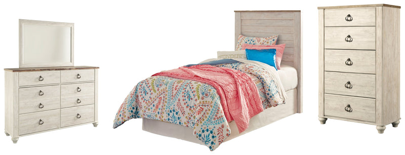 Willowton Bed, Dresser, Mirror, Chest & Nightstand, Bedroom Set