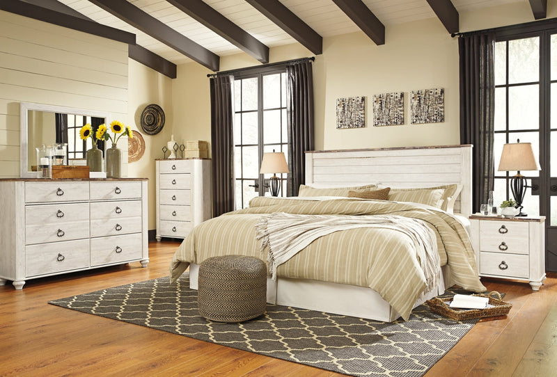 Willowton Bed, Dresser, Mirror, Chest & Nightstand, Bedroom Set