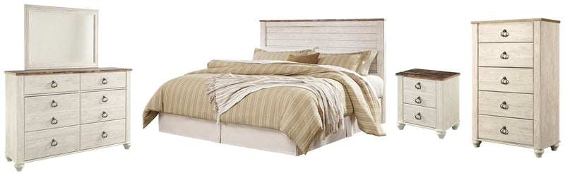 Willowton Bed, Dresser, Mirror, Chest & Nightstand, Bedroom Set