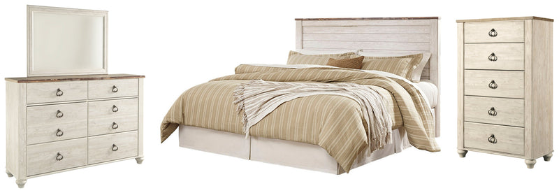 Willowton Bed, Dresser, Mirror, Chest & Nightstand, Bedroom Set