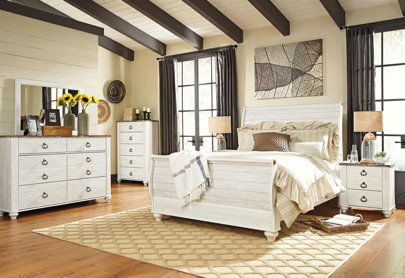 Willowton Bed, Dresser, Mirror, Chest & Nightstand, Bedroom Set