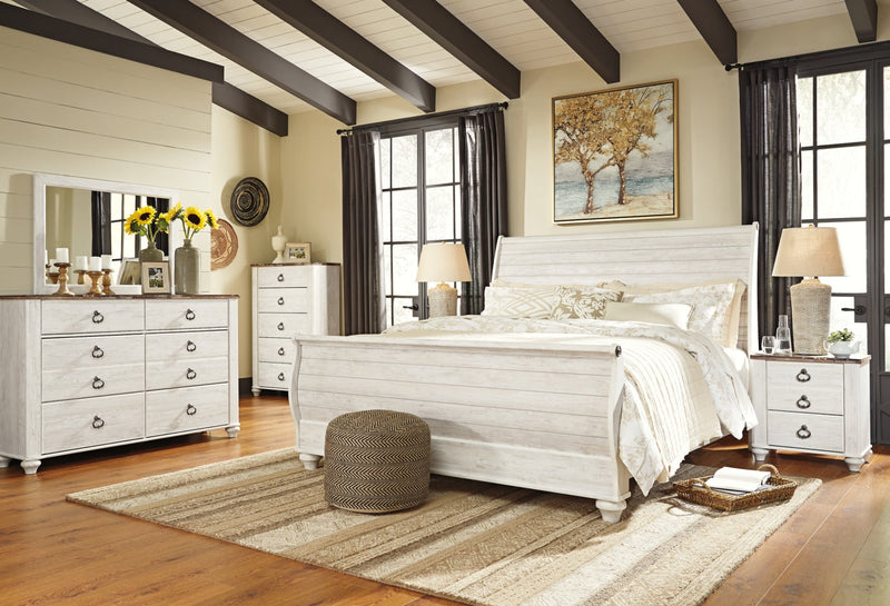 Willowton Bed, Dresser, Mirror, Chest & Nightstand, Bedroom Set