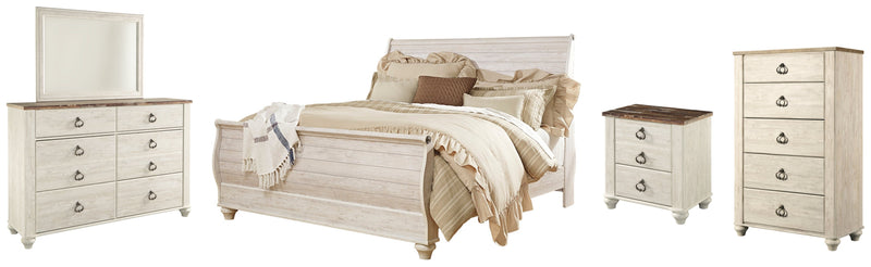 Willowton Bed, Dresser, Mirror, Chest & Nightstand, Bedroom Set