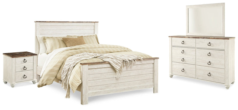 Willowton Bed, Dresser, Mirror, Chest & Nightstand, Bedroom Set
