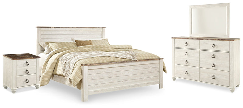Willowton Bed, Dresser, Mirror, Chest & Nightstand, Bedroom Set