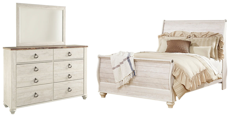 Willowton Bed, Dresser, Mirror, Chest & Nightstand, Bedroom Set