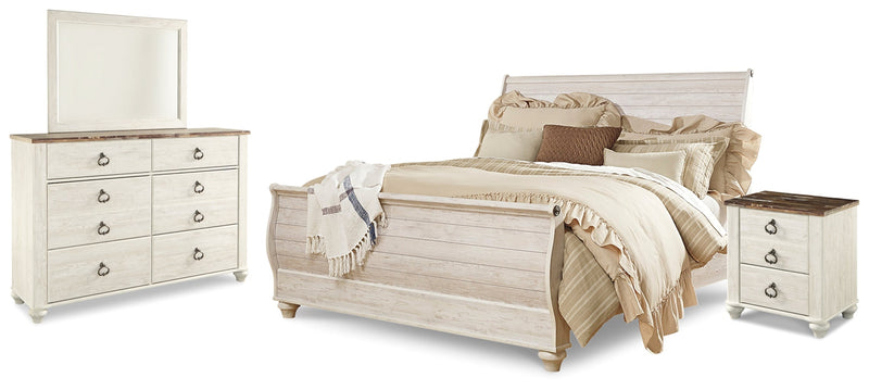 Willowton Bed, Dresser, Mirror, Chest & Nightstand, Bedroom Set