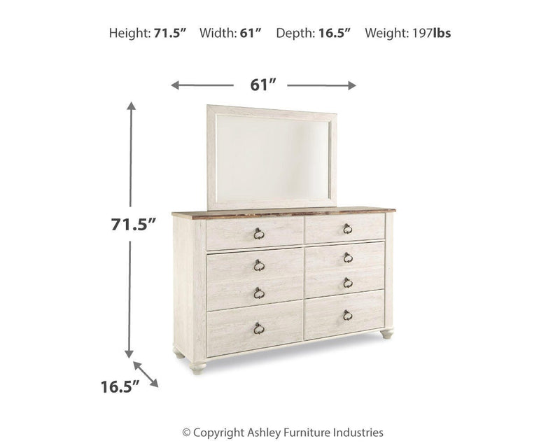 Willowton Mirrored Dressers