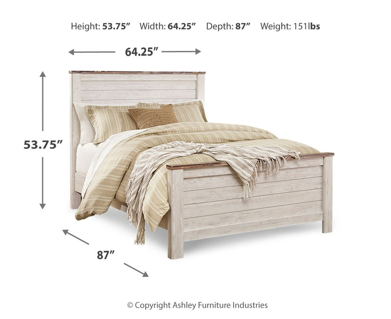 Willowton Bed, Dresser, Mirror, Chest & Nightstand, Bedroom Set