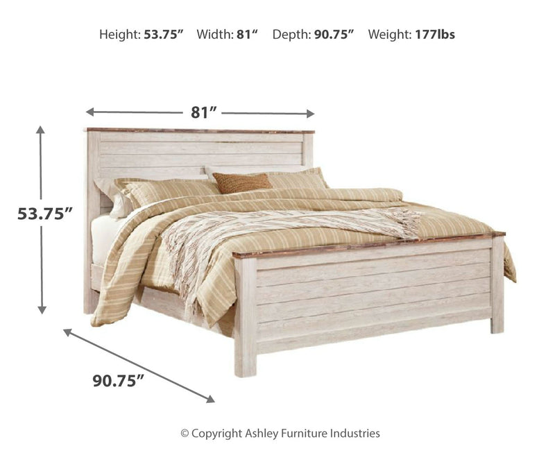 Willowton Bed, Dresser, Mirror, Chest & Nightstand, Bedroom Set