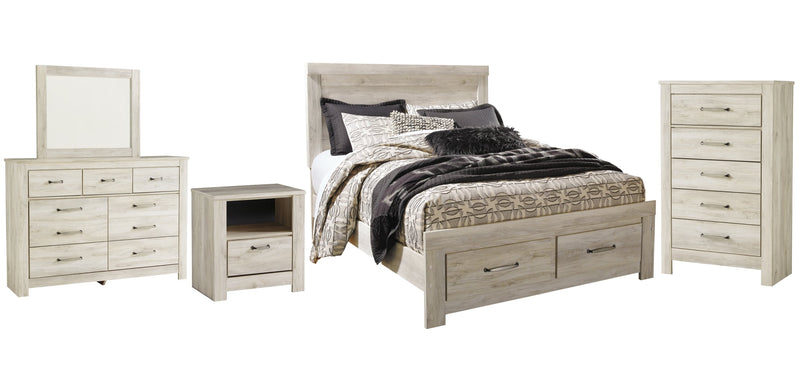 Bellaby Bed, Dresser, Mirror, Chest & Nightstand, Bedroom Set