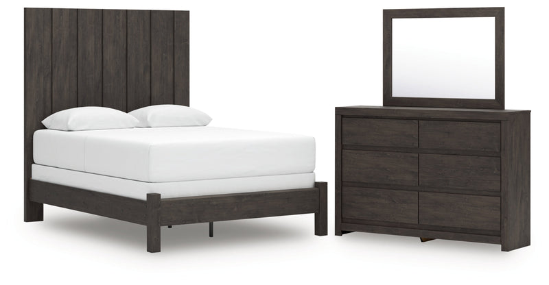 Fraluna Panel Bed, Dresser, Mirror, Chest & Nightstand, Bedroom Set