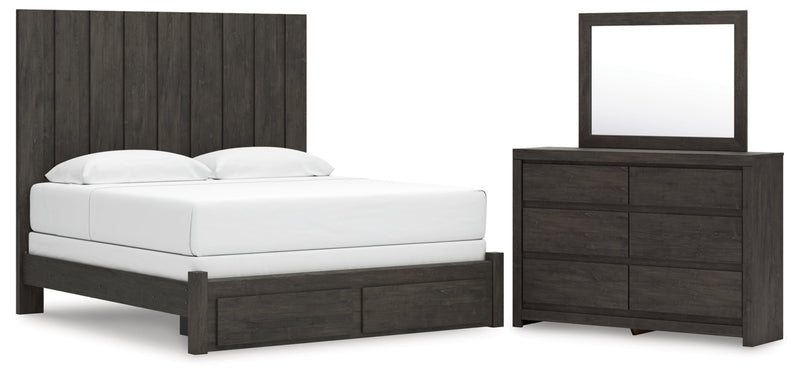 Fraluna Panel Bed, Dresser, Mirror, Chest & Nightstand, Bedroom Set