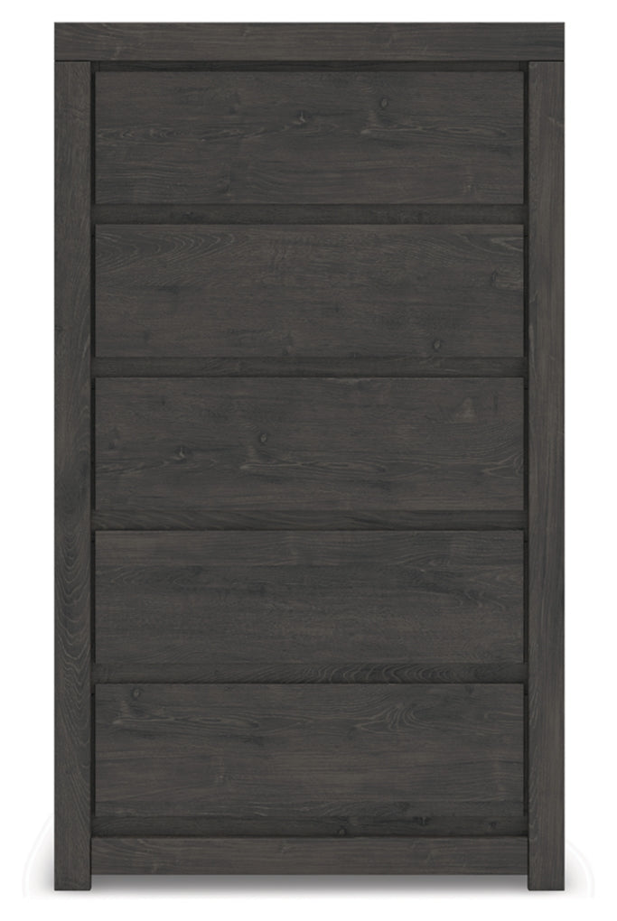 Fraluna Panel Bed, Dresser, Mirror, Chest & Nightstand, Bedroom Set