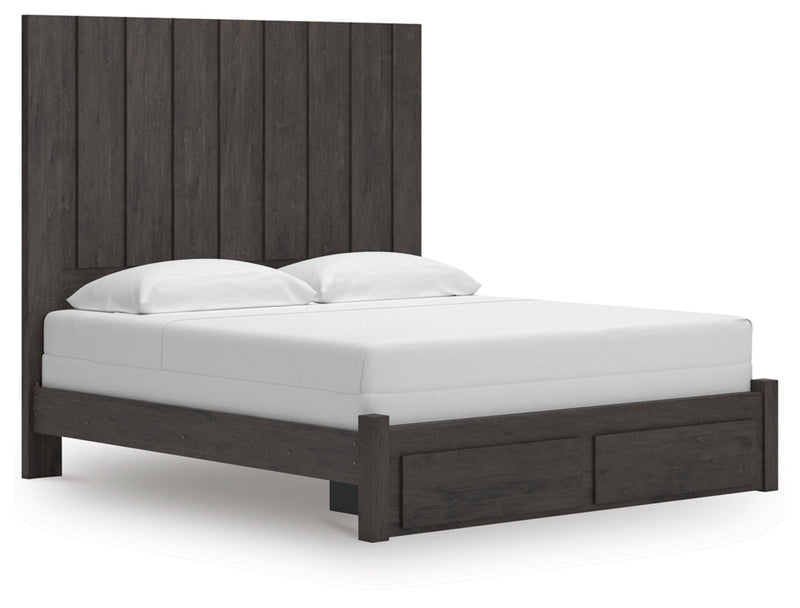 Parlayon Panel Bed King Panel Storage Bed