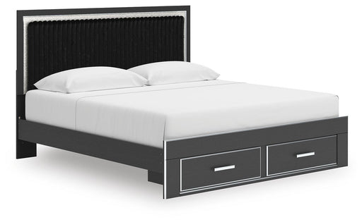 Birmonton Upholstered Panel Storage Bed King