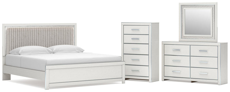Zuraleus Upholstered Bed, Dresser, Mirror, Chest & Nightstand, Bedroom Set