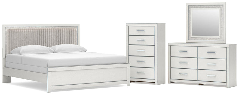 Zuraleus Upholstered Bed, Dresser, Mirror, Chest & Nightstand, Bedroom Set