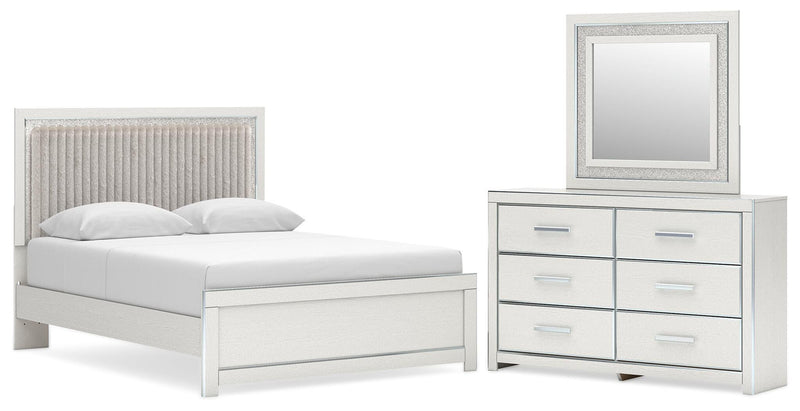 Zuraleus Upholstered Bed, Dresser, Mirror, Chest & Nightstand, Bedroom Set