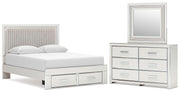 Zuraleus Upholstered Bed, Dresser, Mirror, Chest & Nightstand, Bedroom Set