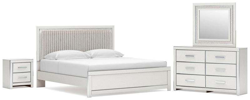 Zuraleus Upholstered Bed, Dresser, Mirror, Chest & Nightstand, Bedroom Set