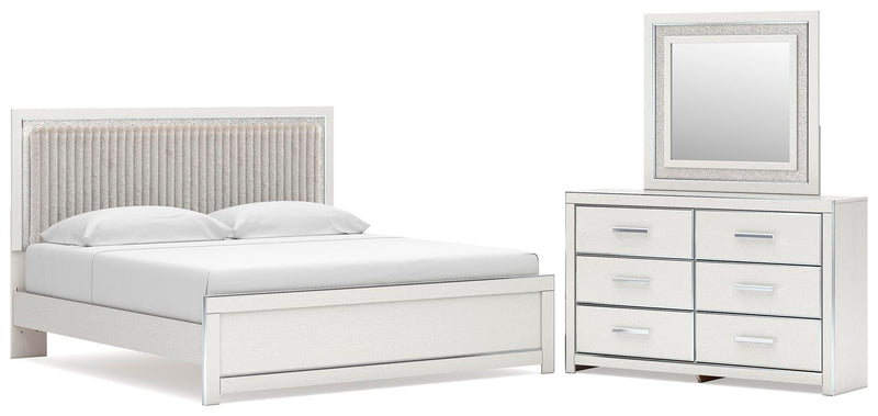 Zuraleus Upholstered Bed, Dresser, Mirror, Chest & Nightstand, Bedroom Set