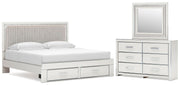 Zuraleus Upholstered Bed, Dresser, Mirror, Chest & Nightstand, Bedroom Set