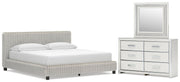 Zuraleus Upholstered Bed, Dresser, Mirror, Chest & Nightstand, Bedroom Set