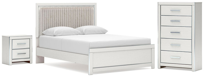 Zuraleus Upholstered Bed, Dresser, Mirror, Chest & Nightstand, Bedroom Set