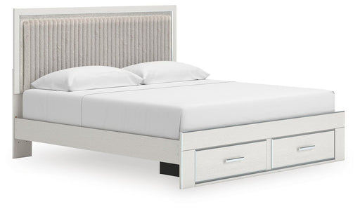 Birmonton Upholstered Panel Platform Storage Bed King