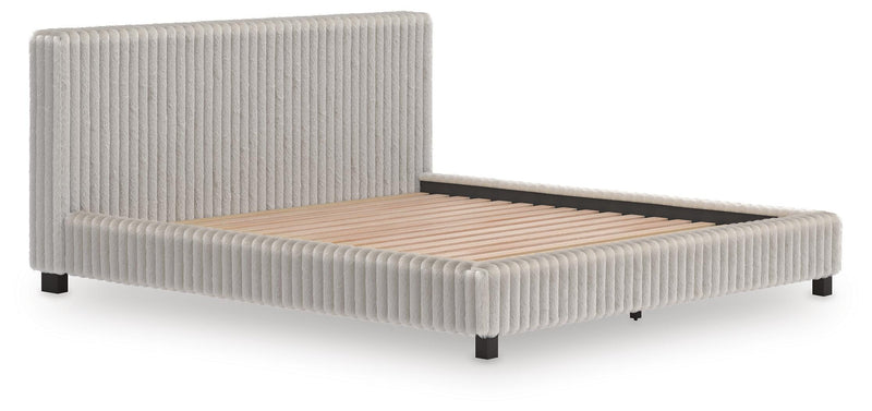 Zuraleus Upholstered Bed, Dresser, Mirror, Chest & Nightstand, Bedroom Set