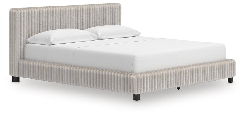 Zuraleus Upholstered Bed, Dresser, Mirror, Chest & Nightstand, Bedroom Set