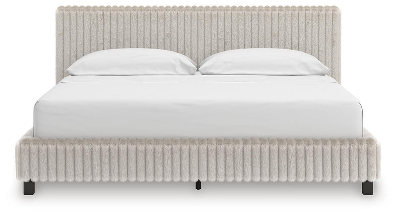 Zuraleus Upholstered Bed, Dresser, Mirror, Chest & Nightstand, Bedroom Set